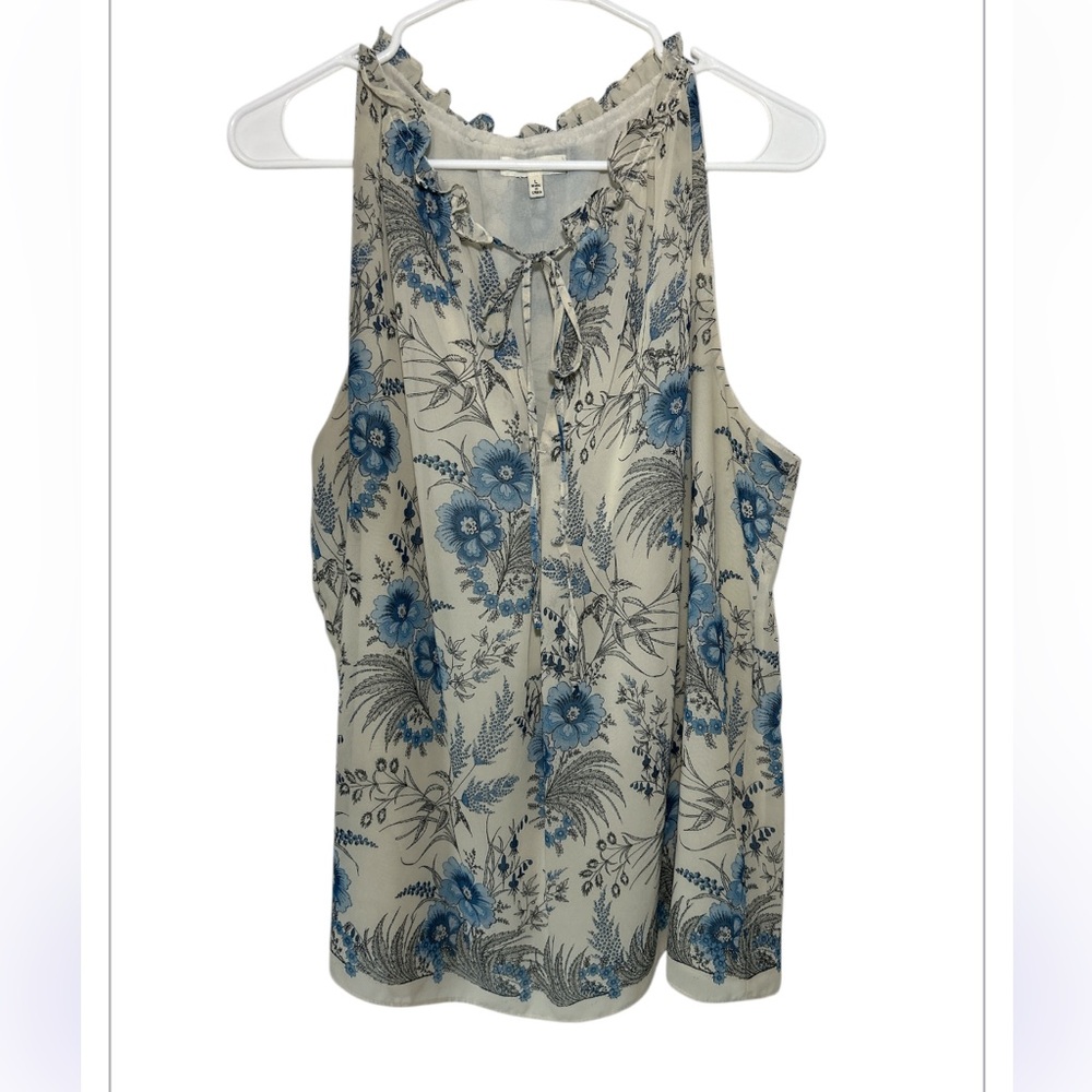 Max Studio Women’s Sleveless Flowy Floral Print Top Women’s L